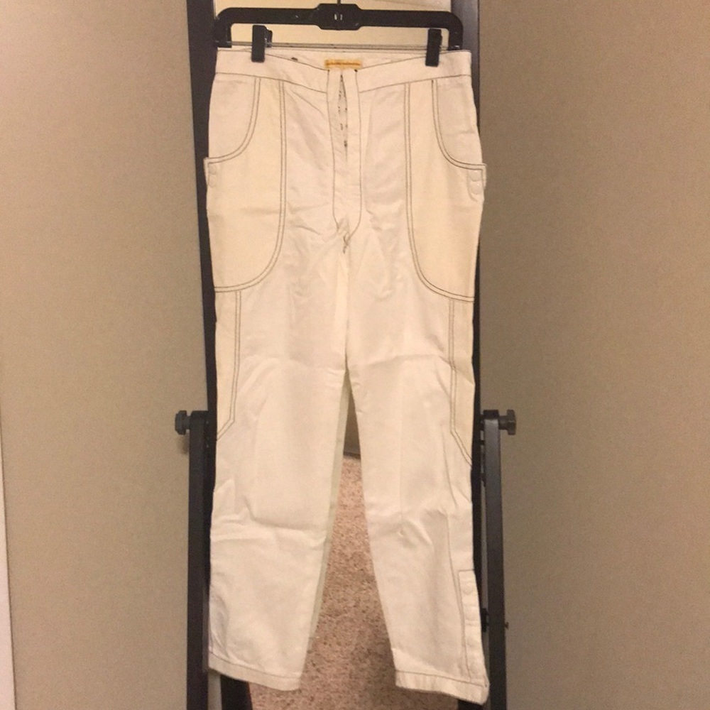 Silky white pants